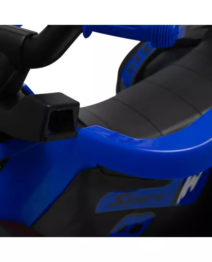 Blauwe/Zwarte Loopauto Quad Design met Duwstang