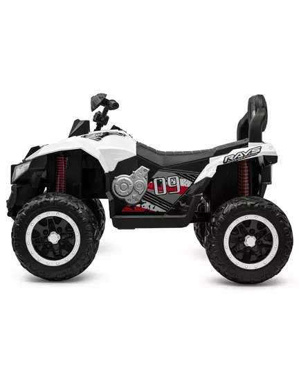 Kinder ATV Elektrische Quad Bike Wit/Rood - Speelgoed