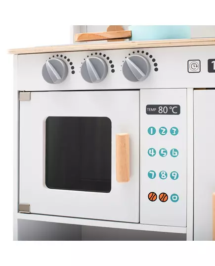 Houten Speelkeuken Wit - Montessori met Accessoires