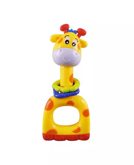Giraffe Rammelaar Geel - Veilig Babyspeelgoed