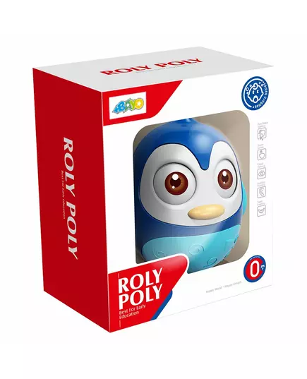 Schommeltoy Pinguïn Blauw - Ovaal Peuterspeelgoed