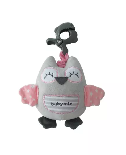 Knuffel Uil - Educatief Pluchen Speelgoed - Grijs