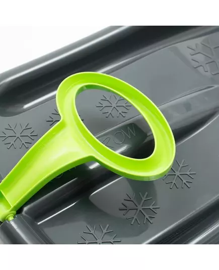 Felroze Sneeuwslee met Handgreep en Sneeuwvlokpatroon