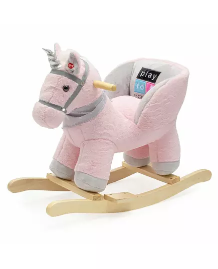 Hobbelpaard Roze Eenhoorn met melodie - Kinderspeelgoed