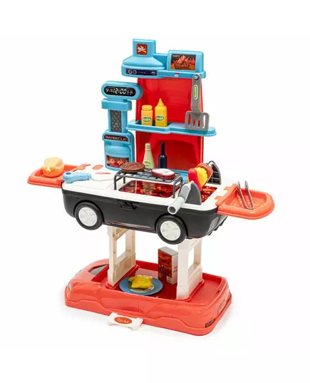 Speelgoedkeuken Barbecue op Wielen met Accessoires