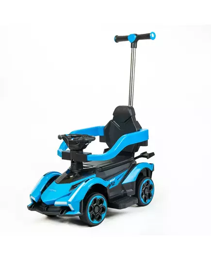 Speelgoedvoertuig kinderauto blauw met duwstang