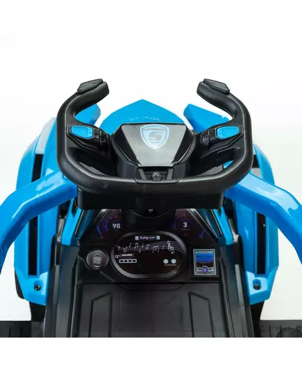 Speelgoedvoertuig kinderauto blauw met duwstang
