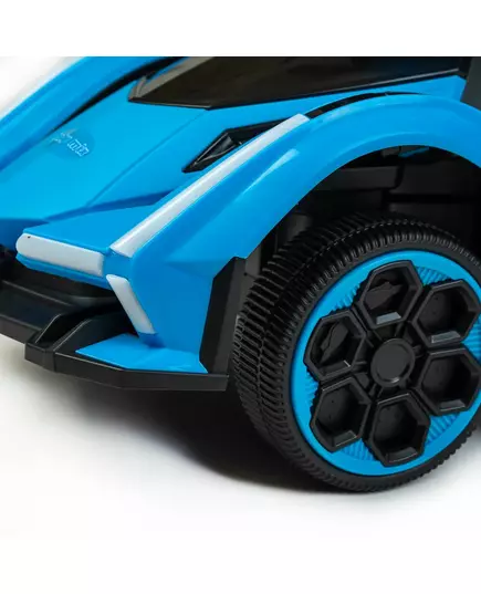 Speelgoedvoertuig kinderauto blauw met duwstang