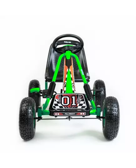 Felgroene Go-kart voor Kinderen - Sportief en Veilig