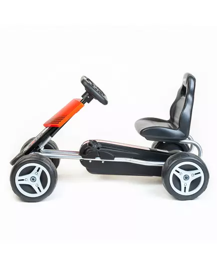 Go-kart Trapauto met Ergonomisch Zitje - Zilver Oranje