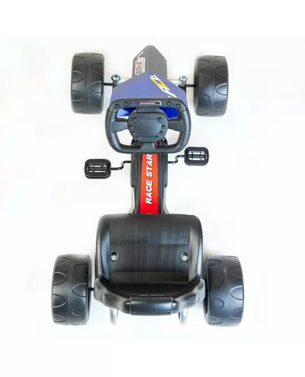 Go-kart Trapauto met Ergonomisch Zitje - Zilver Oranje