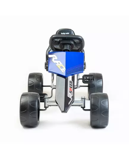 Sportieve Skelter met Ergonomische Lederen Stoel - Blauw