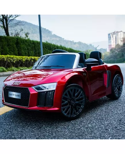 Elektrische Audi R8 Spyder speelgoedauto - Glanzend rood