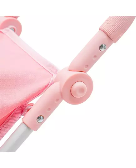 Roze Poppenwagen met Stippen en Veiligheidsstang