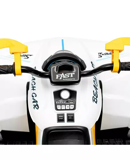Kinderquad Elektrisch Wit/Oranje - Off-road Voertuig