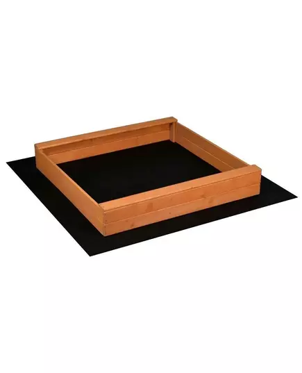 Houten zandbak 120x120 cm met luifel - rood-wit