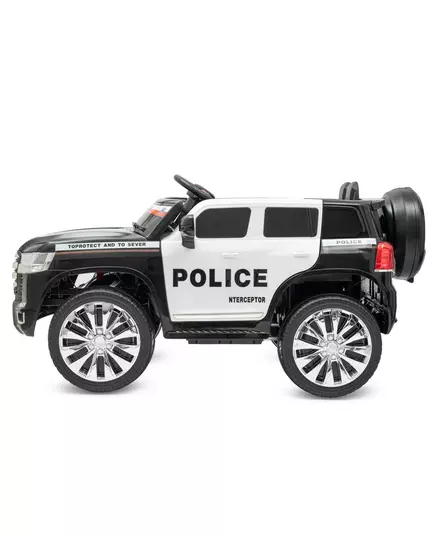 Elektrische Politiewagen - Zwart en Wit - 4x4 Kinderauto