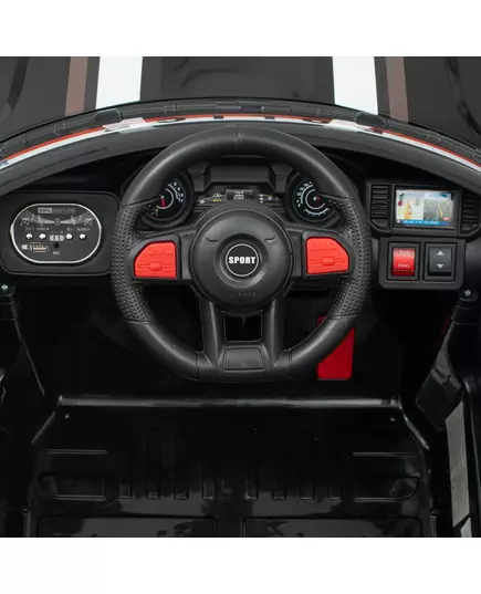 Elektrische Politiewagen - Zwart en Wit - 4x4 Kinderauto