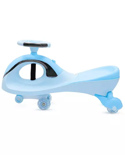 Wiggle Car Lichtblauw met LED - Stuur zonder pedalen