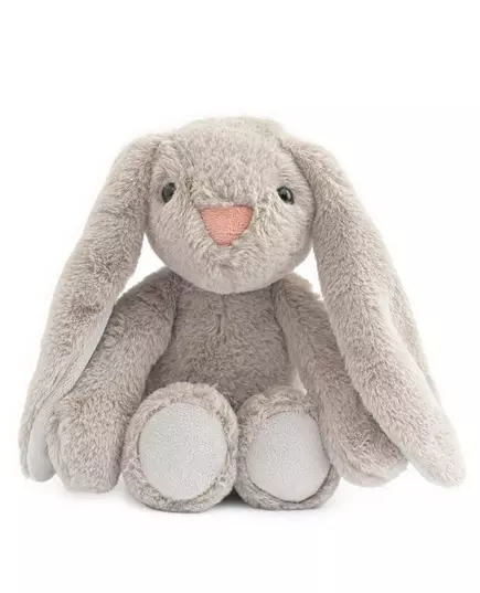 Lichtgrijs pluche konijn - Zachte knuffel voor baby