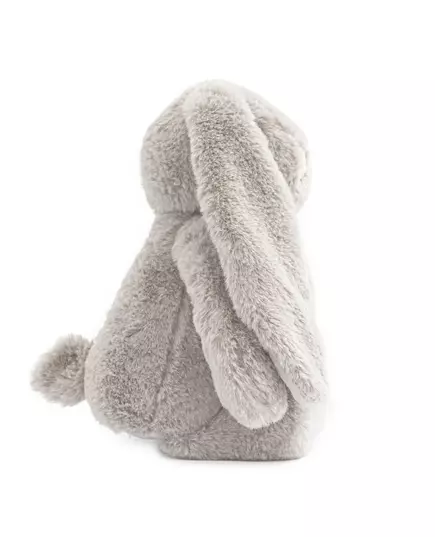 Lichtgrijs pluche konijn - Zachte knuffel voor baby