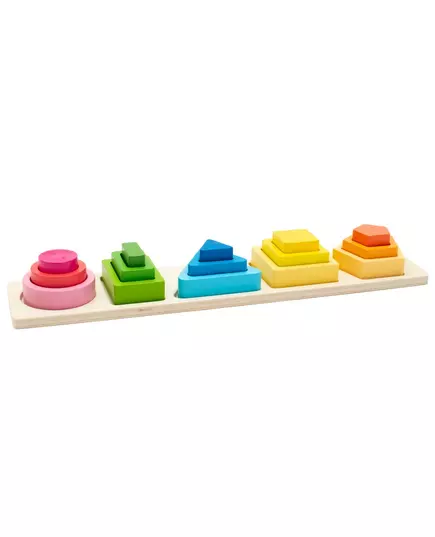 Montessori Houten Sorteerbord - Kleuren & Vormen Puzzel