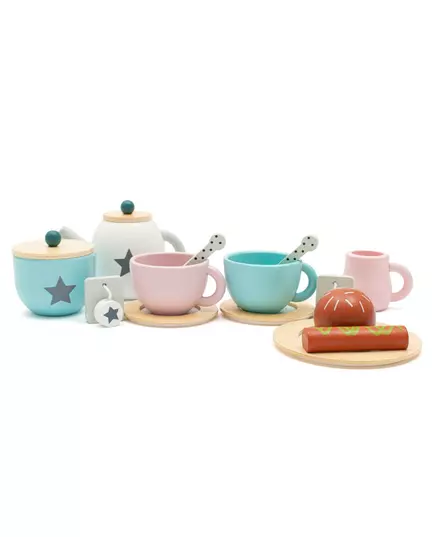 Montessori Houten Theeset met Kopjes en accessoires