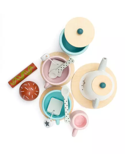 Montessori Houten Theeset met Kopjes en accessoires