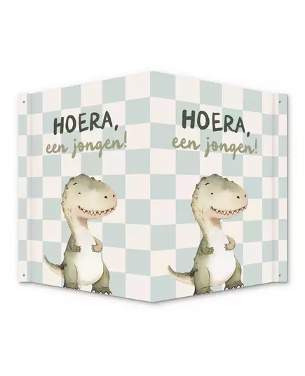 Raambord Hoera een Jongen Dino – Geboorteaankondiging