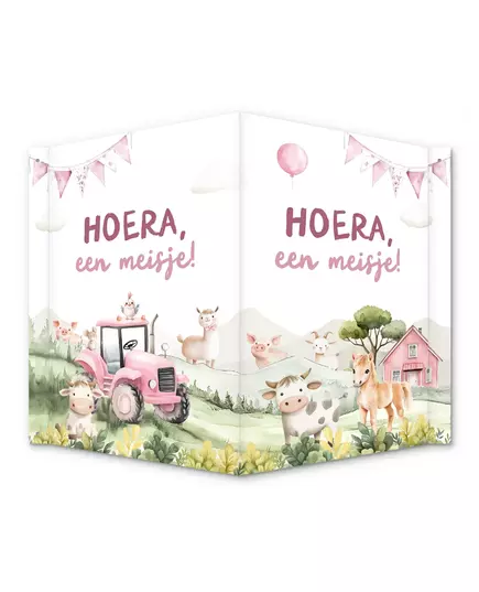 Raambord Hoera een Meisje Boerderij – Geboorte