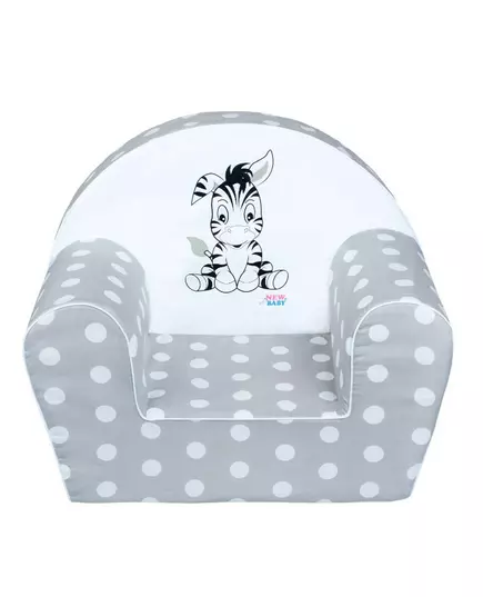 Kinderstoel - Grijs met Witte Stippen - Comfortabel