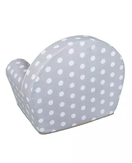 Kinderstoel - Grijs met Witte Stippen - Comfortabel