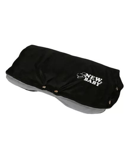 Fleece handmuff - Zwart/lichtgrijs - Warmtebescherming
