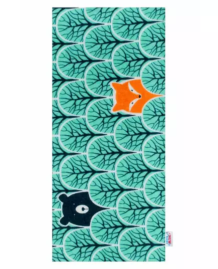 Flanellen luiers - 100% katoen - Turquoise dieren