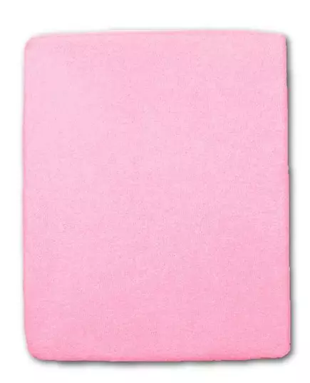 Baby Crib Sheet - Terry - Roze - 120x60 cm - Ademend
