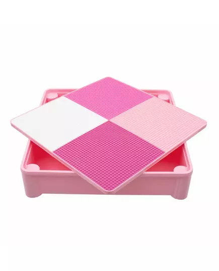 Kindersetje Roze Tafel met 2 Stoelen en Opbergfunctie