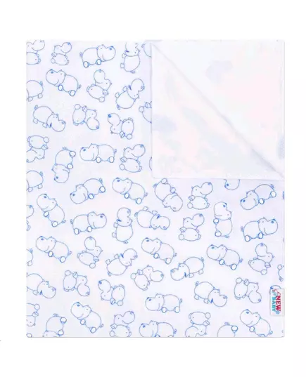 Flanellen Verschoonmat - Waterproof Nijlpaard Design