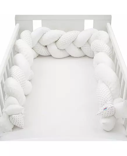 Gevlochten Bedbumper - 100% Katoen - Anti-allergisch