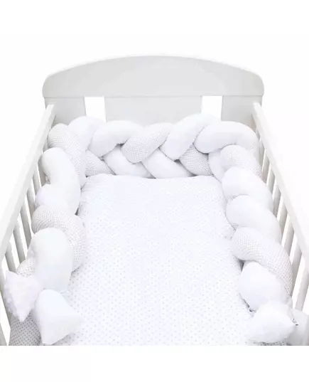 Gevlochten Bedbumper - 100% Katoen - Anti-allergisch