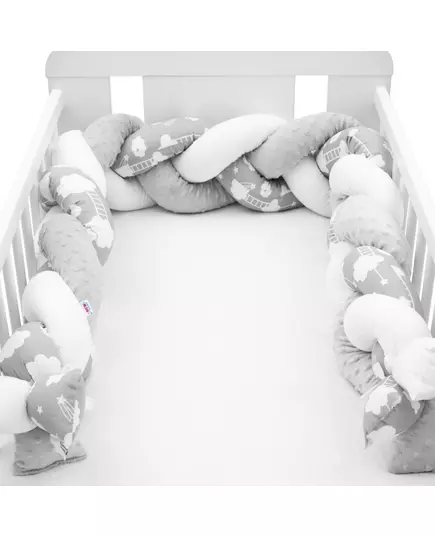 Bedbumper - Gevlochten - 100% Katoen - Anti-allergisch