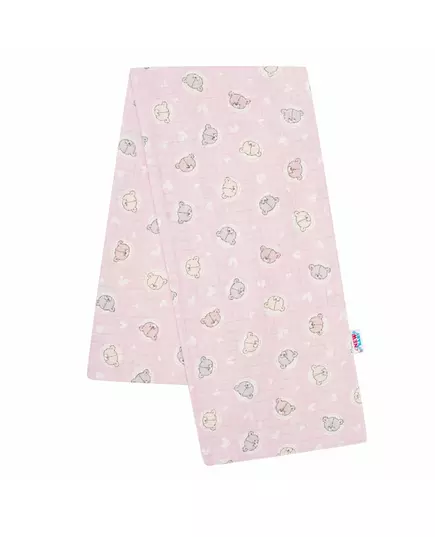 Hydrofiele Luier 70x80 cm - Roze met Beertjesprint
