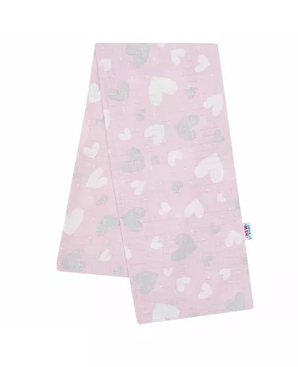 Hydrofiele Luier 70x80 cm - Roze met Hartjesprint