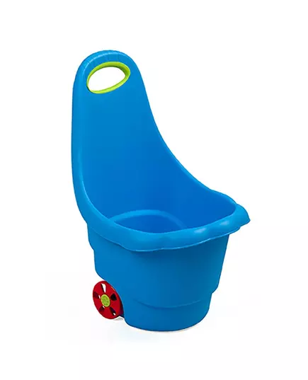 Multifunctionele speelgoed trolley 60 cm - blauwe kar