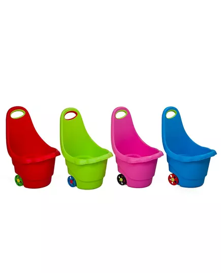 Multifunctionele speelgoed trolley 60 cm - blauwe kar