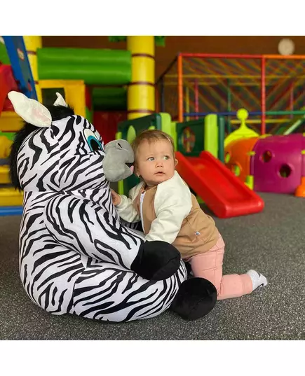 Zitzak Pluche Zebra voor Kinderen - Comfortabel