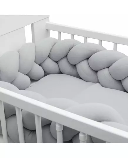 Zachte Bedomrander in Grijs - Katoen - Baby Essentials