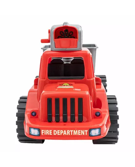 Loopauto brandweerwagen met bellenblaas 70 cm rood