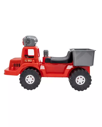 Loopauto brandweerwagen met bellenblaas 70 cm rood