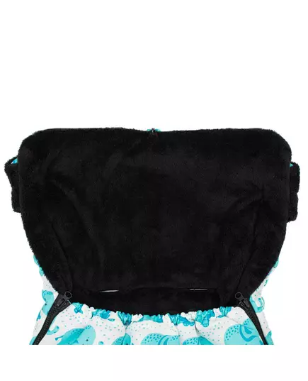 Winter voetenzak buggy - Blauw met capuchon & fleece