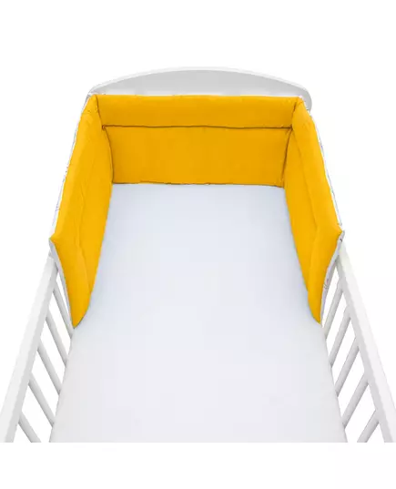 3-delige Baby Bedding - Llama Grijs/Geel - 100x135 cm